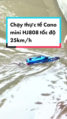 Chạy tét thực tế chiếc cano mini tầm trung nhỏ gọn HJ808 tốc độ 25km/h. Có đèn vào ban đêm cùng hệ thống báo khi sắp hết pin. ##TikTokShopTet##cano##canodieukhientuxa##taudieukhientuxa##dochoidieukhientuxa##canodieukhien##unihomestore##HJ808##hj808rcboat##canohj808