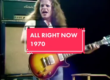 FREE PERFORMS “ALL RIGHT NOW” LIVE 1970 #music #fyp #livemusic #classicrock #k18results #classicrocktiktok #guitar #guitartok #live #free #allrightnow #allrightnowbyfree #70srock #1970