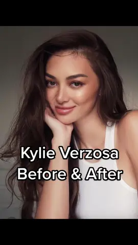 Same but Different?! Can you pin point what exactly was enhanced on Kylie's facial features? She definitely is a 10 😍 #kylieverzosa #kylieversoza #kylie #pinay #pinaycelebrity #beforeandafter 