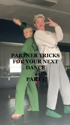 partner tricks for your next dance! part 1 #partnertricks #duetchoreography #dance #partnerwork #dancetricks 