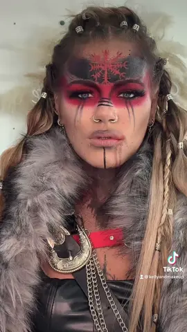 ⚔️🖤 #vikingwarrior #makeup #viking #warrior 🖤⚔️