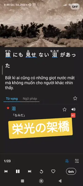 Học tiếng Nhật qua bài hát #栄光の架橋 #日本の曲が好きな外国人 #日本語勉強中 #頑張りましょう 