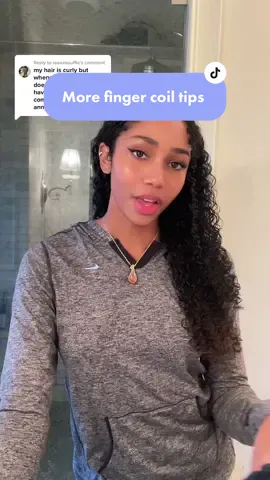 Replying to @reesesouffle I also just started using the finger curling/coiling technique so if you guys have any other suggestions drop them in the comments #fingercoiling #fingercoilingmethod #curlyhairstyles 
