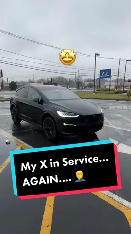 Model X in service…. I asked for a Model Y loaner because I cant stand the build quality of a 2016 or 2018 Model X (the only X loaners they have) #tesla #modelx #teslamodelx #teslamodely #teslaloaner #teslatok #njtok #teslacheck #teslanightmare #electrictorque 