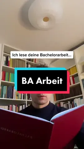 In Wirklichkeit lese ich die allermeisten Abschlussarbeiten gerne. Aber mit die anstrengendste Art zu lesen ist das bewertende Lesen, da braucht man tatsächlich Pausen zwischendurch, so wie ihr beim Schreiben auch :) #professorsoftiktok #bachelorarbeit #university #fyp #foryou