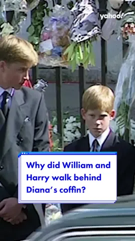 Why did #PrinceWilliam and #PrinceHarry walk behind #PrincessDiana’s coffin at her funeral? 👑 #princeharryspare #princeharrybook #princeharrymemoir #princewilliamandharry #williamandharry #harrytheinterview #britishroyalfamily #britishroyals #yahooaustralia 