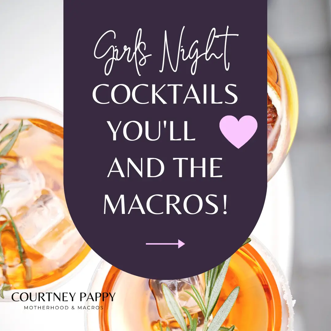 Girls night cocktails + macros! #fasterwaywithcourtney #fasterwaycoach #postpartumweightloss #postpartumweightlossjourney #fasterwaytofatloss #fwtfl 