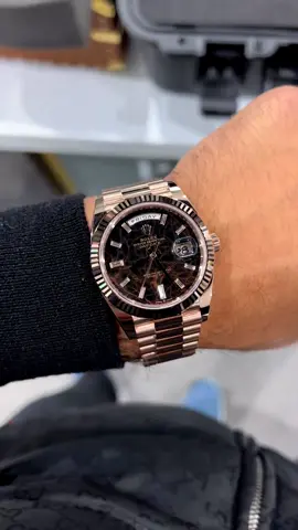 The Rolex DayDate 40 featuring the extra special Eisenkiesel stone dial as well as baguette diamond hour markers.  • Credit: @prestigiousjewellers  • #wristwatches #rolexworld #rolexdaydate #daydate #daydate40 #eisenkiesel #luxurywatchesoftiktok #watchphotography #swissmadewatch #watchgame #dresswatch #baguettediamonds #diamonds #rosegoldwatch #watchdaily #watchesoftiktok #wristgame #rolexwrist #wristi #watchonmywrist #horlogeriesuisse #rolexwatch #watches #rolex 