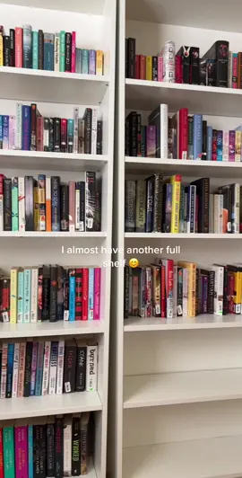 I absolutely love the Billy bookcases from IKEA! They hold so many books! I’m not a fan of adding decorations or anything like that to my shelves, just all my books 😬 #bookshelf #DoritosTriangleTryout #books #BookTok #bookstan #bookish #bookishthoughts #bookshelforganization #bookshelftour #whatimreading #whattoreadnext 
