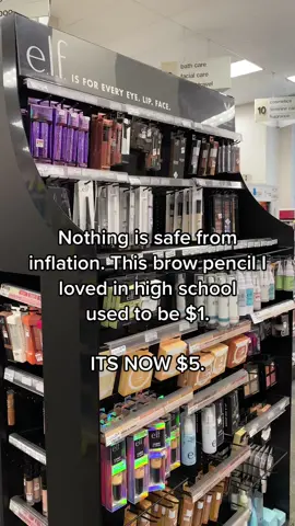 Not sure when elf cosmetics got so expensive, but I bet that eyebrow pencil is still worth it #inflation #elfcosmetics #lifeisexpensive 