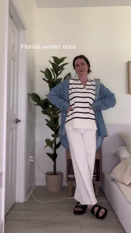 Coastal grandma vibes today  #OOTD#momoutfits #orlandomoms #floridawinter ##momlife #sahm #coffee  Casual outfit ideas Florida winter outfits 