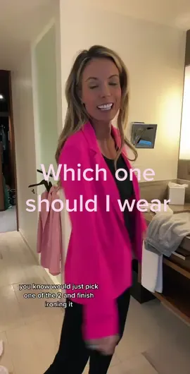 Help!! Which one? #pinkblazer #DoritosTriangleTryout #helpmepick #helpmedecide #whichone #pickmyoutfit #pinklilystyle #boutiqueclothing #affordable #workwear #marketingguru 