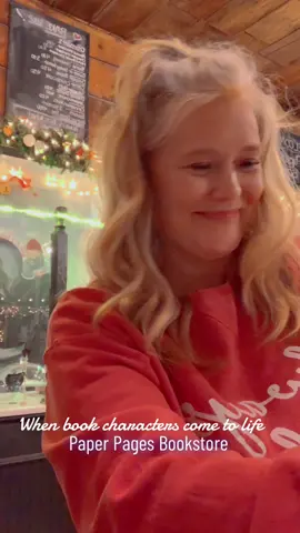 Weird things happen when you work in a bookstore : this episode,  when Book Characters Come to Life. #oneitaliansummer #BookTok #bookworm #paperpagesbookstore #bookstores #bookstoresoftiktok #rebeccaserle #bookclub #bookishthoughts #atriabooks 
