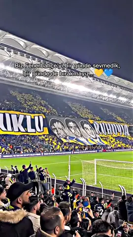 Yeri geldi statlardan galip ayrıldık yeri geldi mağlup ayrıldık. Bu Kadıköy içinde geçerli ama biz hiçbir zaman Fenerbahçe'yi sevmekten vazgeçmedik, vazgeçmeyeceğiz. Bu kalp durana kadar da Fenerbahçe'yi seveceğiz. 💛💙 #Fenerbahçe #1907  #Şampiyon #Lider #Kaptan #Takım #Birlikte #💛💙 #keşfet #ÇubukluyaAşığız #YanındayızAltayBayındır @Fenerbahçe SK 