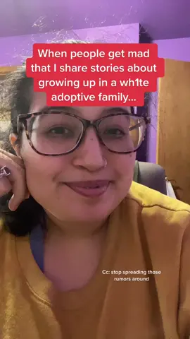 Just because you had a good experience with adoption doesn’t make my life and experiences a lie #familytraumacheck #adoption #fy #adopted #adopteesoftiktok #happyadoptee #multiracialfamily #parentsoftiktok #adoptiveparents 