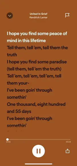 •united in grief by Kendrick Lamar• #CapCut #songs #lyrics #spotifylyrics #spotifysongs_lyrics #foryou 