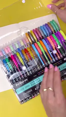 kit de canetas gel para decorar e organizar o caderno *-* #achadosshopee #shopeefinds #voltaasaulas