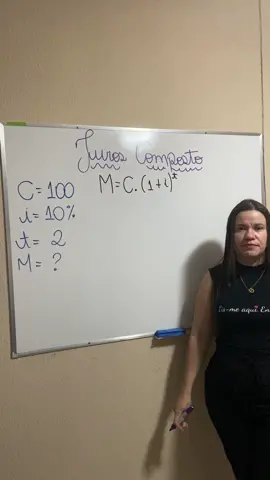 APRENDA JUROS COMPOSTOS  #matematica #juroscompostos #dicas #enem #concurso #vestibular #conhecimento #AprendeEnTikTok #AprendeConTikTok #aprendanotiktok #foco #determination #juros 