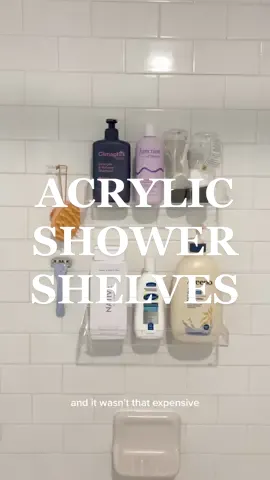 Newest Amazon purchass: acrylic shower shelves 👏🏻 #budgetluxury #organizewithme #bathroomorganization #organizationhacks 