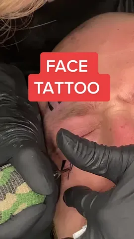 SPIKES! Just a basic job destroyer 💁‍♀️Forehead tattoo and under the eye tattoo 😃 would you get it? #facetattoo #tattoo #tattooartist #tattoolover #eyetattoo #tattooideas #tattooideasforguys #badass #badasstatto 