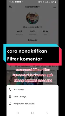 ini cara menonaktifkan filter komentar biar gak hilang kena filter#flksyaguys🥰biarrame🥰 #2023 #TumbuhdanTangguh #julsimarmata #fypシ゚viral #fyp #tutorial #SarimiIsi2LebihEnakBray 