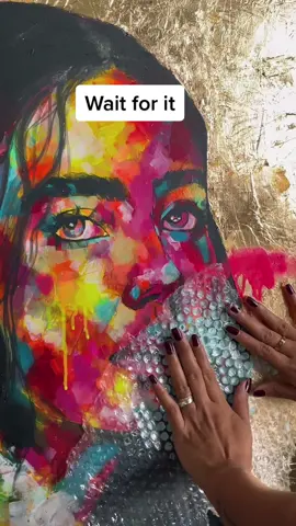 A new piece currently... . She's at the beginning stage and I have added a gold leaf background, also currently working on acrylic paint.  #art #fypシ #artcollect #tiktokuk_uk #contemporaryart #femaleart #mixedmediaart #portraitart #colourfulartwork 