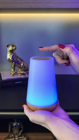 Luminária de mesa Led RGB Touch Magic, autonomia de 15 horas!😲🔋💡 #unboxing #homedecor #luminaria #luz #fyp #vaiprofy #decoration 