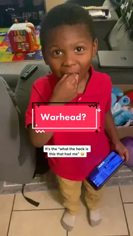 Watch his reaction to warheads 🤣😅