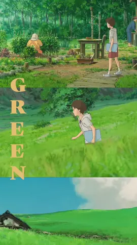 GREEN - STUDIO GHIBLI -  #ghibli #studioghibli #ghibliedit #spiritedaway #whenmarniewasthere #totoro #howlsmovingcastle #ponyo #anime #animeedit #film #fyp #fy #art 