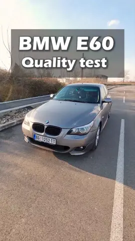 BMW E60 Quality test!  #autoanaliza #bmw #fyp #viral #bmwe60 #quality #cars 