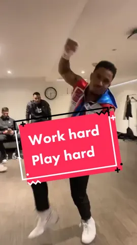 Getting loose for his fight! #boxing #dancing #anthonytaylor 