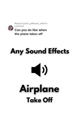 Replying to @justin_jefferson_editz1 Airplane Take Off #anysoundeffects #airplane #takeoff #airplanetakeoff #plane
