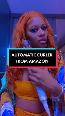 I love this automatic curler! Makes my life so easy while traveling. Do y’all have other suggestions? If you like it it’s linked in my Amazon storefront in my bio. ✨ #amazonfinds #hairhacks #dysonairwrap #airwrapdupe #amazonwig #blackgirlfollowtrain 