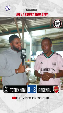 Watch Olu's FULL INTERVIEW ON YOUTUBE - LINK IN BIO 📺 😅 #naijafootball #PremierLeague #tiktoknigeria #naijatiktok #fyp #trending #nigeria  / Tottenham 0-2 Arsenal  #arsenalfc 