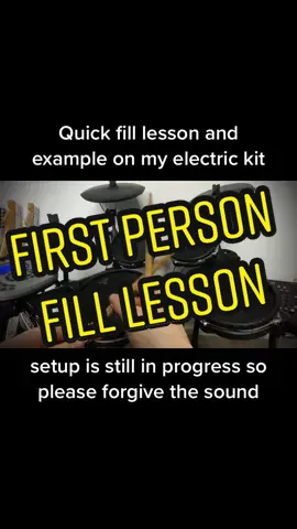 #drums #fills #firstperson #electrickit #drummer #quick 