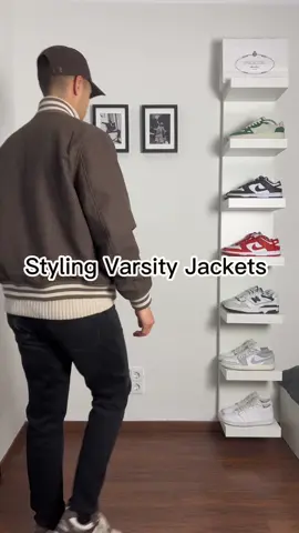 Styling varsity jackets ✌🏽which one is your favorite 1, 2, 3 or 4? 💯 Tell me in the comments 🫡  #fyp #foryou #varsityjacket #collegejacket #OutfitChange #fashiontiktok #outfitideas #outfitinspo #mensfashion #steetwear 