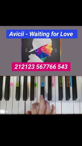 Avicii - Waiting for Love (easy piano tutorial) #추천 #avicii #틱톡순삭 #쉬운피아노 