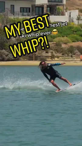 Maybe my smoothest jet ski whip ever into the @mcboatcompany #wakesurfing 