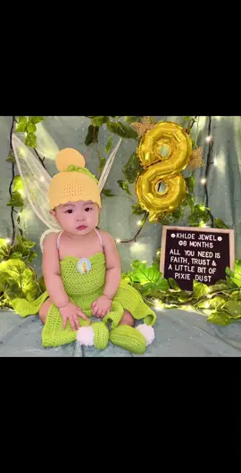 🧚🏻‍♀️✨Khloe Jewel as Tinkerbell 💚💛Happy 8th month baby bunso 👶🏻😘 01-17-23 #khloejewel #babymonthlyphotoshoot #babymilestones #tinkerbell #idobelieveinfairies #OOTD #babyootd #babycosplay #babycostume #cutebaby #bestoftiktokph #babyphotoshoot #8monthbaby #cutie #mylove 
