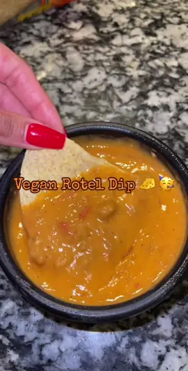 Try this #Vegan #Rotel #Dip at your next #Football #WatchParty or #Family event! Just 5 simple ingredients in a pot & it’s ready under 15 minutes! #HereToMakeYouHungry #Quick #Easy #Cooking #NonDairy #MeatFree #PartyFood #Vegetarian #Cheese #FYP