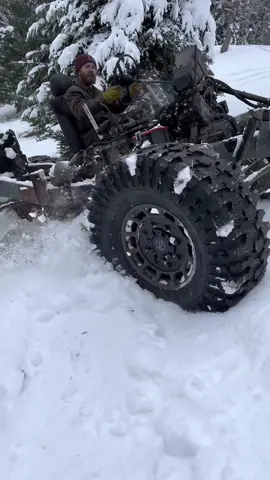 Some hill climbs with the ultimate 4x4 gocart!  #grindhardplumbingco #sentandbent #4x4 #snowwheeling #fullsend