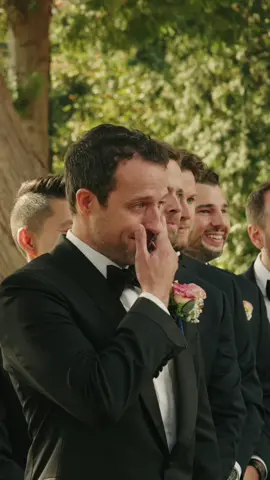 Groom’s reaction to seeing his bride 😭😭😭 #groomcrying #groomcries #emotional #wedding #weddingdress #bridewalkingdowntheaisle #bride #luxurywedding #emotionalwedding 