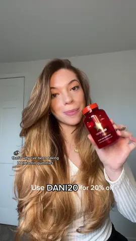 Obsessed with my @HAIRtamin vitamins❤️ You can use code DANI20 for 20% off https://bit.ly/3GJdjPP #hairtamin #htinfluencer #ad #hairgoals #hairgrowth #hairgrowthtips #hairtok #longhair 