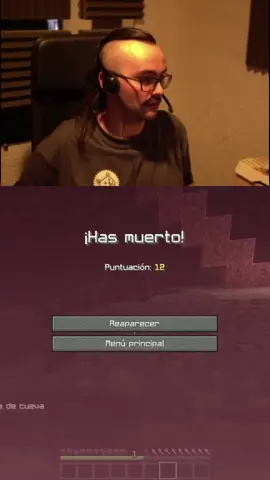 Segunda muerte de el xokas en Minecraft Hardcore de #auronplay 🟣#xokas #Minecraft #streamer #twitch #twitchstreamer #viral #viralvideo #spreen