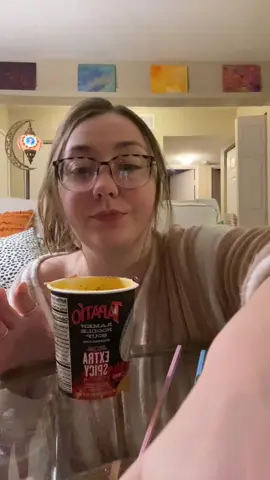 Tapatio ramen! #mukbang #vegetarian 