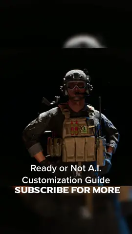 How to customize you A.I. teammates in Ready or Not for solo player missions.  #readyornot #readyornotgame #fpsgames #gaming 