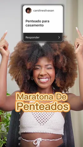Penteado para casamento em cabelos crespos ✨ #MaratonaDePenteados #penteados #penteadoparacrespo #crespos #crespasecacheadas #foryoupage 
