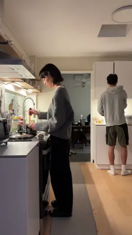 just busy carmelizing the onions 🎧 cooking playlist linked in bio <3 #cookingtiktok #japanesecooking #couple #playlists   
