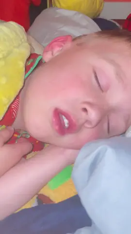 This kid sleeps like a rock. #sleepyboy #kidsoftiktok #tiktokkids #boymom #snoring #deepsleep #disneybaby #sleeping #hardsleeper 