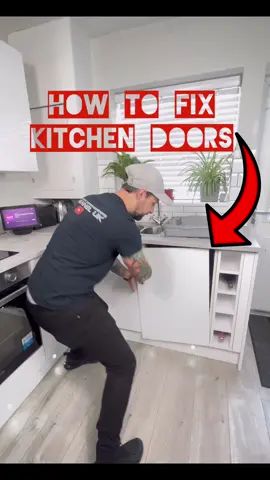 How To Fix Kitchen Cabinets Doors #kitchen #kitchendoor #repair #how #doityourself #fyp #foryoupage #DIY #homeimprovement 